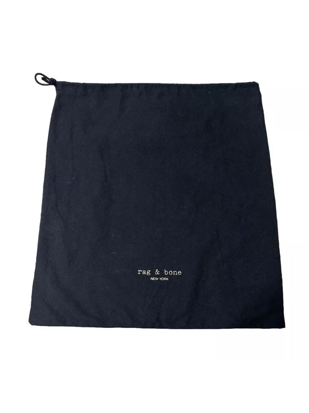 Rag & Bone New York Dust Bag Handbag Shoes Black Drawstring Small